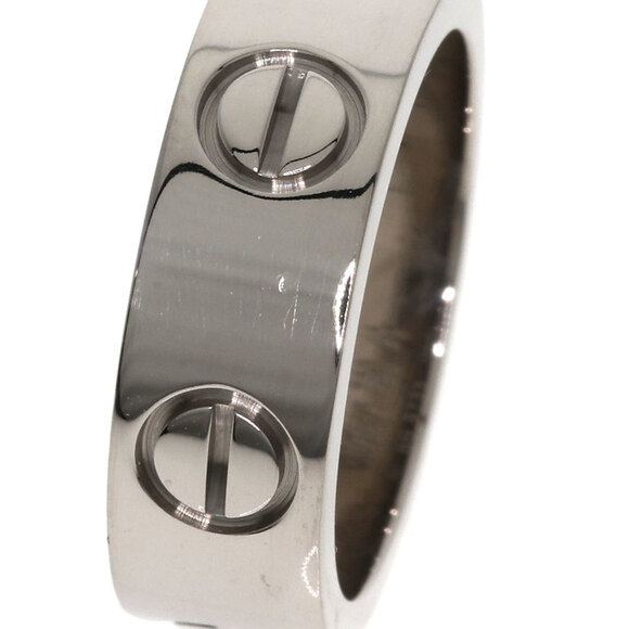 CARTIER 18k White Love Ring #45 - Picture 6 of 7